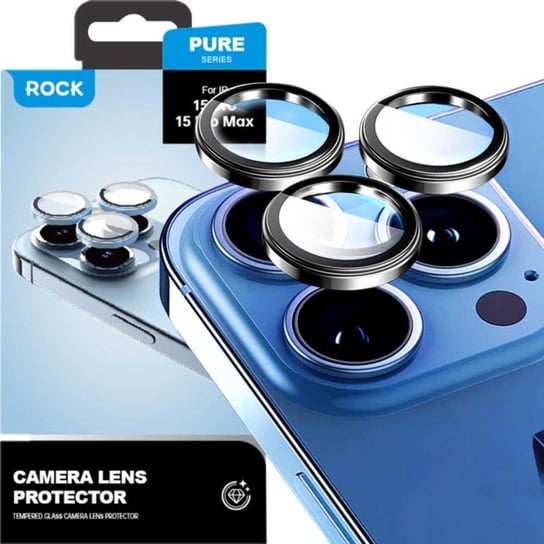 ROCK Szkło na aparat do iPhone 15 Pro / 15 Pro Max Rock