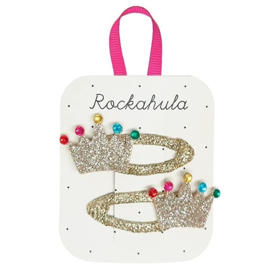 Rockahula Kids - 2 spinki do włosów Glitter Crown Clips Rockahula Kids