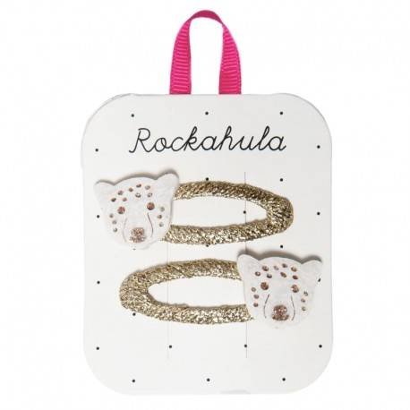 Rockahula Kids - 2 Spinki Do Włosów Lily Leopard Rockahula Kids