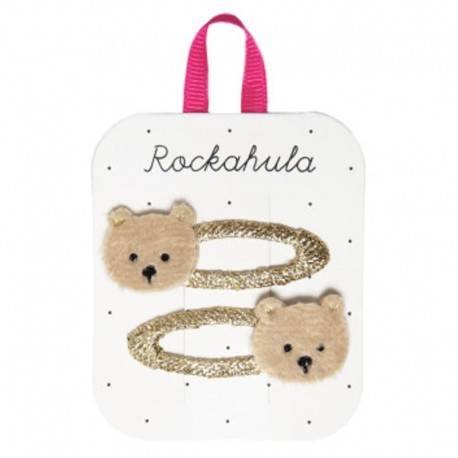 Rockahula Kids - 2 Spinki Do Włosów Teddy Bear Rockahula Kids