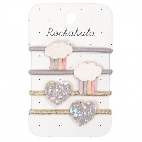 Rockahula Kids : 4 Gumki Do Włosów Rainy Cloud Pastel Rockahula Kids