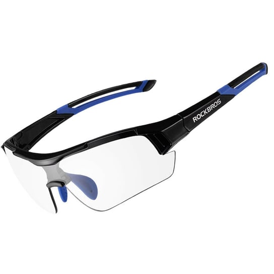 Rockbros 10111 okulary rowerowe / sportowe z fotochromem czarno niebieskie Rockbros