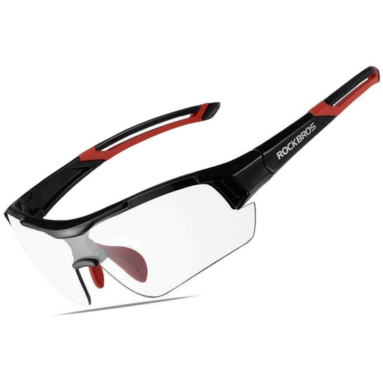 Rockbros 10112 okulary rowerowe / sportowe z fotochromem czarno czerwone Rockbros