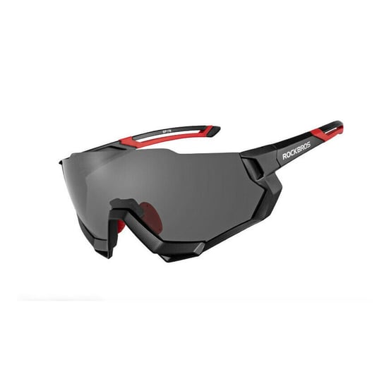 Rockbros 10131 okulary rowerowe / sportowe z polaryzacją 5 soczewek wymiennych czarne Rockbros