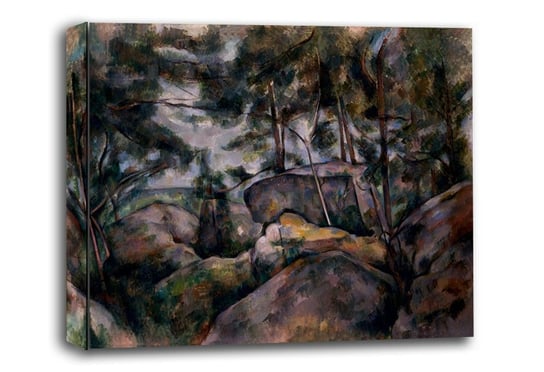 Rocks in the Forest, Paul Cézanne - obraz na płótnie 60x40 cm Galeria Plakatu