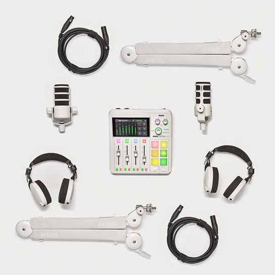 RODE PODCASTER BUNDLE WHITE - Zestaw do produkcji podcastów - Rode ...