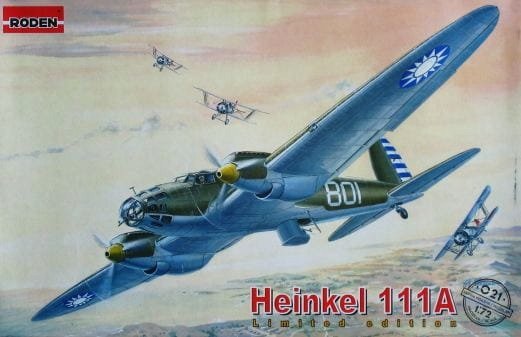 Roden 021 Samolot Heinkel He-111A 1:72 24H Roden