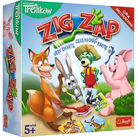 Rodzina Trefilków,  Zig Zap, gra planszowa,Trefl Trefl