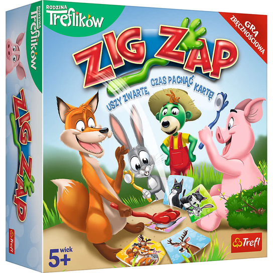 Rodzina Trefilków, Zig Zap, gra planszowa, Trefl Trefl