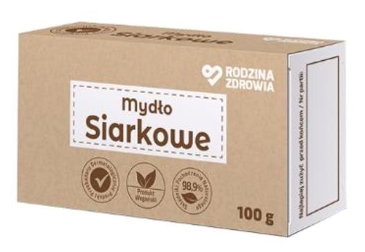 Rodzina Zdrowia Mydło siarkowe ,100g Rodzina Zdrowia