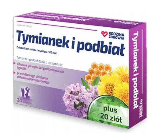 Rodzina Zdrowia, Tymianek I Podbiał, 24 Pastylki Silesian Pharma