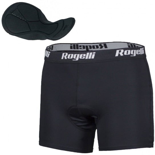 Rogelli, Bokserski kolarskie męskie z wkładką, czarny, rozmiar L Rogelli