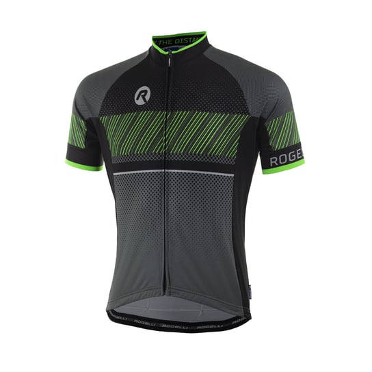ROGELLI RITMO koszulka rowerowa czarno zielona Rogelli