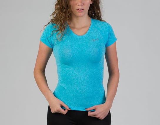 ROGELLI SEAMLESS damska koszulka sportowa, niebieska 801.272 Rogelli