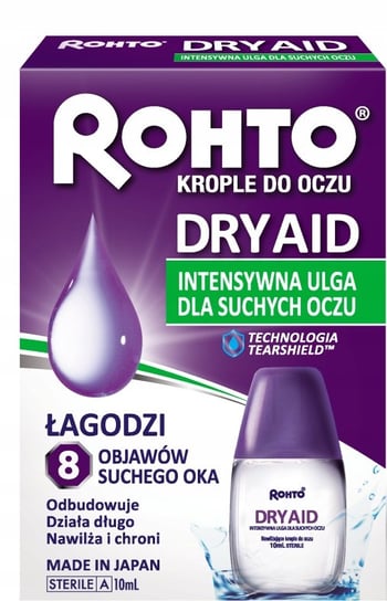 Rohto Dry Aid, Japońskie Krople Do Oczu, 10 Ml Rohto