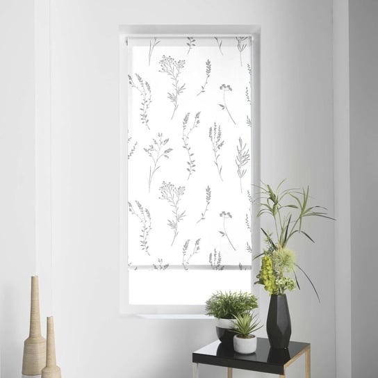 Roleta okienna FLORAL, 60x180 cm, biała Douceur d'intérieur