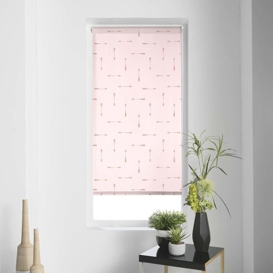 Roleta okienna z motywem indiańskim, 60x180 cm, różowa Douceur d'intérieur