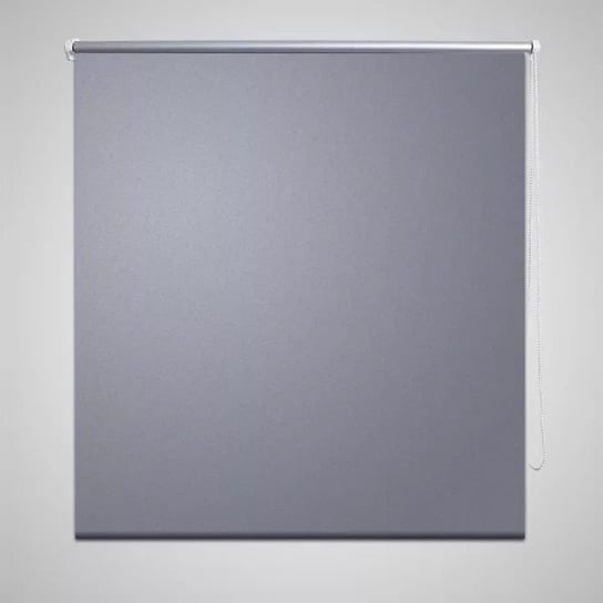Roleta okienna zaciemniająca szara 140 x 175 cm vidaXL