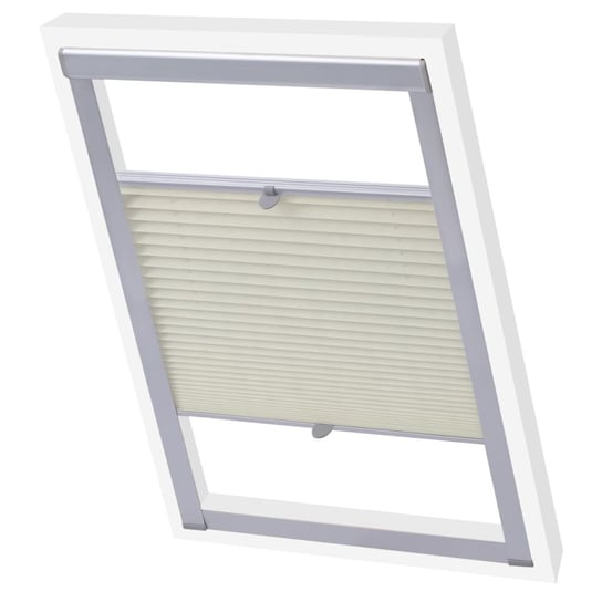 Roleta plisowana Velux kremowa 100% poliester MK06 / AAALOE Inna marka