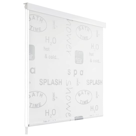 Roleta prysznicowa MWGROUP, szaro-biała, 160x240 cm vidaXL