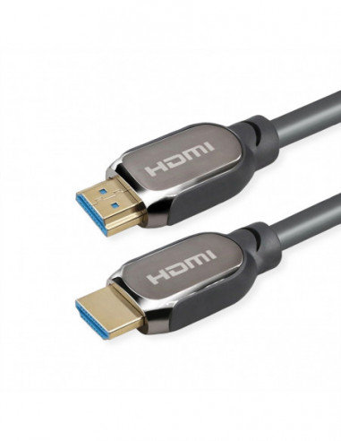 ROLINE ATC HDMI 8K (7680 x 4320) Ultra HD Cable + Ethernet, M/M, czarny, 1 m Roline