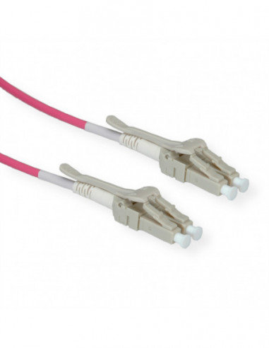 ROLINE FO Jumper Cable 50/125µm OM4, LC/LC, Low-Loss-Connector, for Data Center, Roline