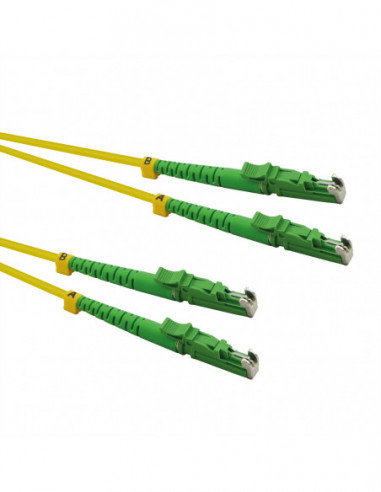 ROLINE FO Jumper Cable Duplex, 9/125µm, OS2, LSH/LSH, APC Polish, LSOH, żółty, Roline