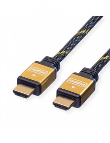 ROLINE GOLD HDMI High Speed Cable + Ethernet, M/M, 1,5 m Roline