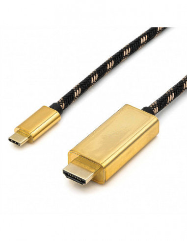 ROLINE GOLD Typ C - Kabel HDMI, M/M, 1 m Roline