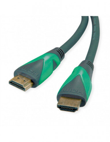 ROLINE GREEN ATC HDMI 8K (7680 x 4320) Ultra HD Cable + Ethernet, M/M, czarny, 1 Roline