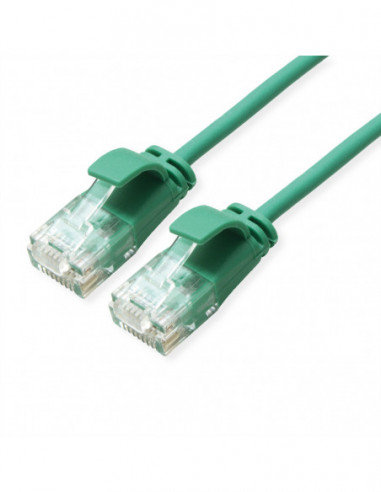 ROLINE GREEN UTP Data Center Patch Cord Cat.6A (Class EA), LSOH, Slim, zielony, 1 szt. Roline