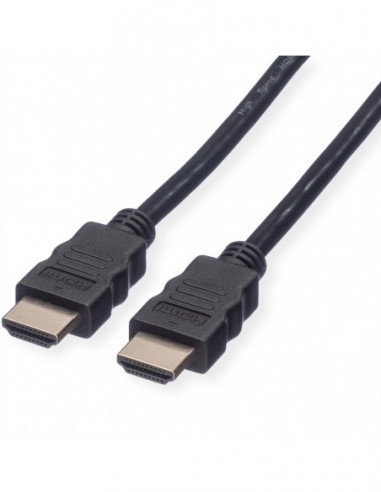 ROLINE HDMI High Speed Cable + Ethernet, M/M, czarny, 1,5 m Roline