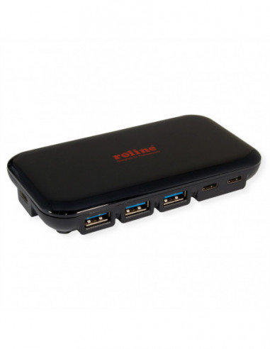 ROLINE Hub USB 3.2 Gen 2, 7 portów, (3x typ C + 4x typ A) Inna marka