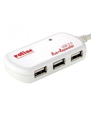 Roline Hub USB 4-porty USB 2.0 biały Roline