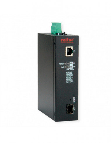ROLINE Industrial Managed Media Converter Gigabit Ethernet with PoE++ PSE Suppo Roline