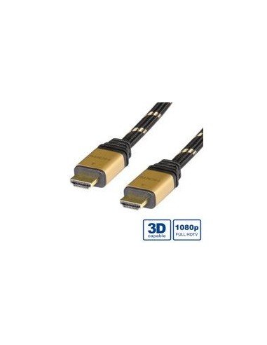 ROLINE Kabe Gold HDMI High Speed z Ethernet M - M 3m Roline