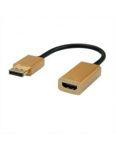 ROLINE Kabel Adapter GOLD, DP-HDMI, M/F, v1.2 Roline