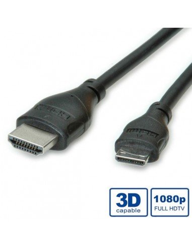 ROLINE Kabel HDMI High Speed z Ethernet Typ A M - Type C M 0.8m Roline