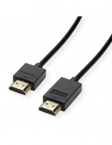 ROLINE Kabel HDMI Ultra HD + Ethernet, aktywny, M/M, czarny, 1,5 m Roline