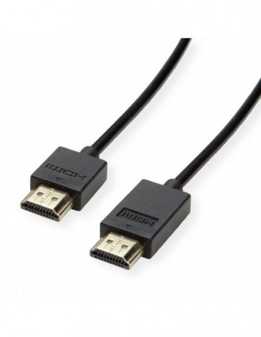 ROLINE Kabel HDMI Ultra HD + Ethernet, aktywny, M/M, czarny, 2 m Roline