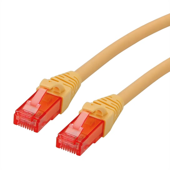 ROLINE Kabel krosowy Cat.6 UTP, Component Level, LSOH, żółty, 1 m Roline
