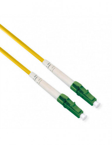 ROLINE Kabel światłowodowy zworowy 9/125µm, OS2, LC/LC, APC, simplex, LSOH, żółty, Roline