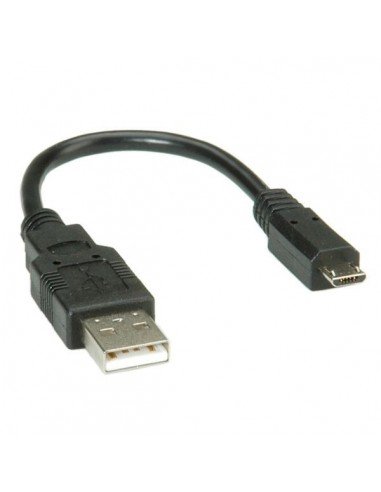 ROLINE Kabel USB A-MicroB, M-M, 0.15m Roline