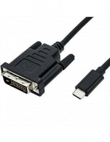 ROLINE Kabel USB typu C - DVI, M/M, 1 m Roline