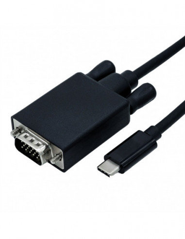 ROLINE Kabel USB typu C - VGA, M/M, 1 m Roline