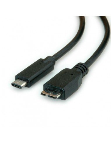 ROLINE Kabel USB3.1 Typ C - MicroB M/M 0.5m Roline