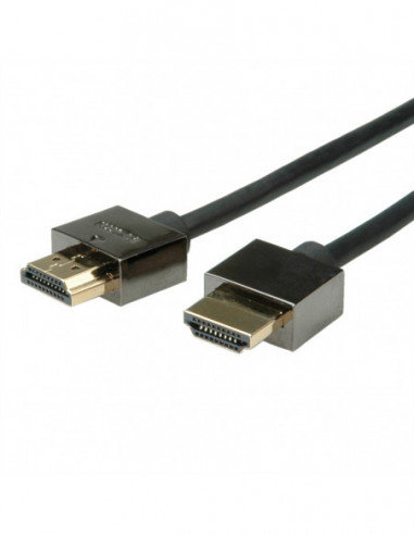 ROLINE Notebook HDMI High Speed Cable + Ethernet, M/M, czarny, 1,5 m Roline