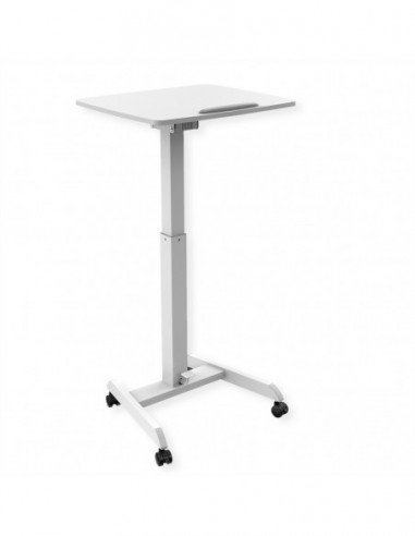 ROLINE PC Standing Workstation, regulowana wysokość, odchylenie, biały Roline