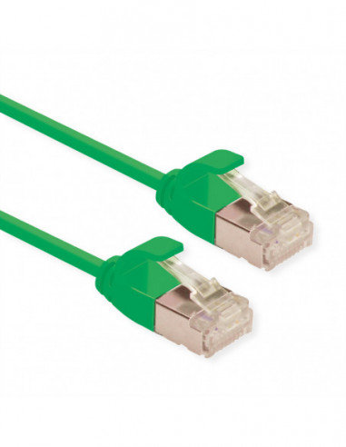 ROLINE U/FTP DataCenter Patch Cord Cat.6A (Class EA), LSOH, slim, zielony, 1,5 m Roline