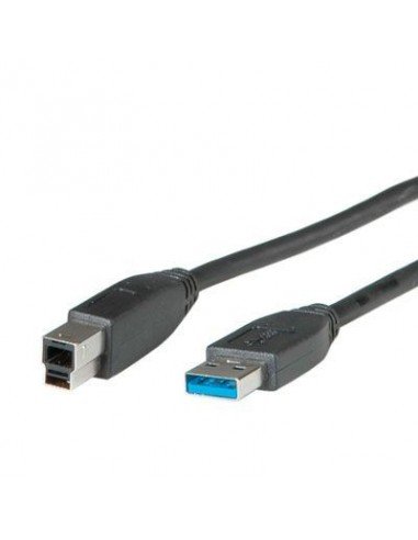 ROLINE USB 3.0 Cable,Type A M B M,black,0.8m Roline
